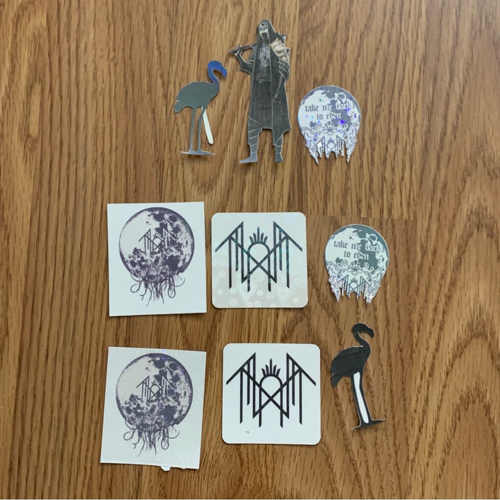 Nine count sticker lot
